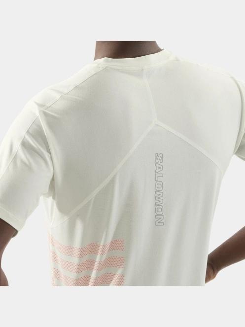 Salomon Sense Aero Graphic férfi rövid ujjú sport póló zöld színben 5