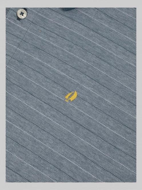 TBS Sammipol férfi galléros póló kék színben 4