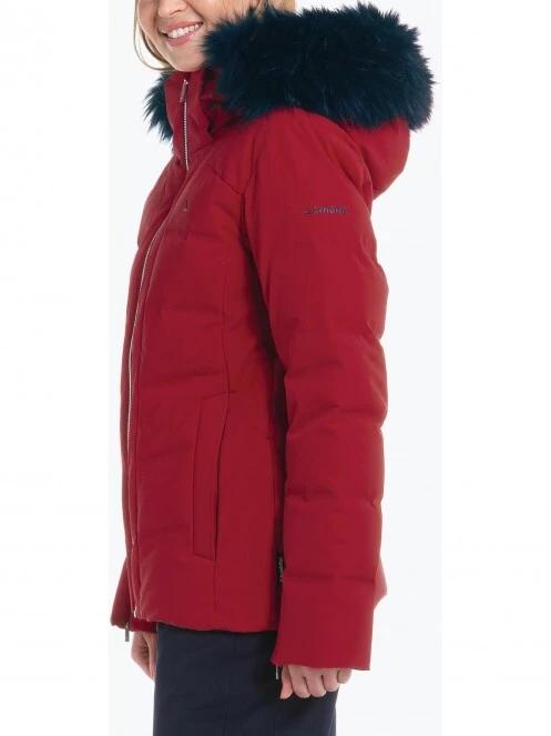 Schöffel Down Jacket Maribor L női síkabát piros színben 3