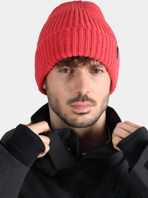 Schöffel Knitted Hat Medford kötött sapka piros színben 2