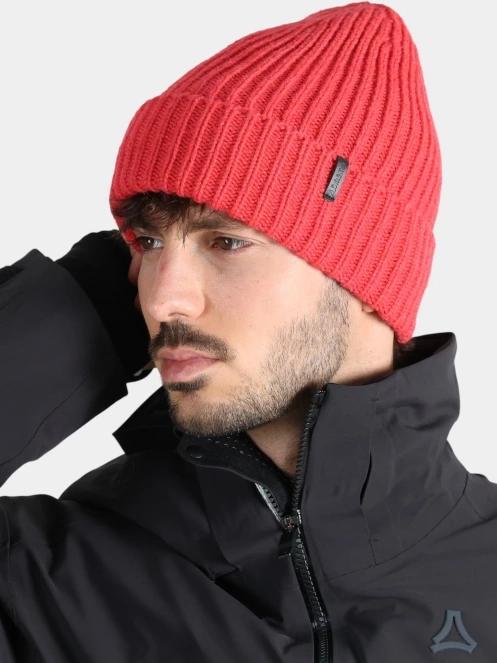 Schöffel Knitted Hat Medford kötött sapka piros színben 3