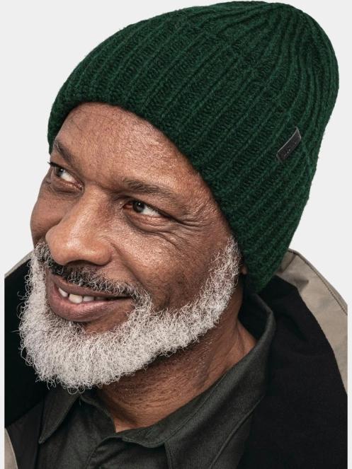Schöffel Knitted Hat Medford kötött sapka sötétzöld színben 4