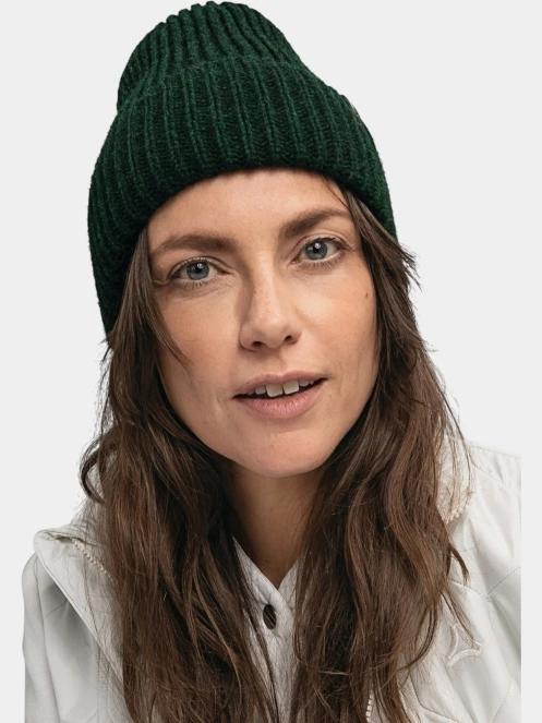 Schöffel Knitted Hat Medford kötött sapka sötétzöld színben 2