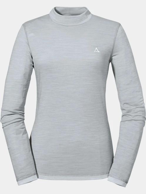 Schöffel Merino Turtle Neck L női aláöltöző felső szürke színben 5