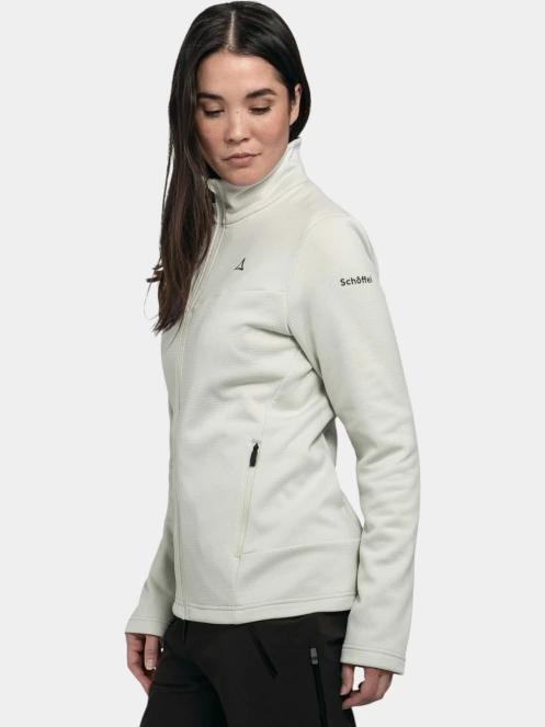 Schöffel Fleece Jk Style Pine WMS női polár pulóver fehér színben 3