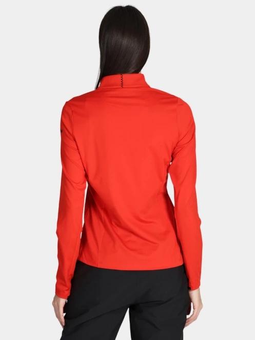 Schöffel Longsleeve Style Pine WMS női polár pulóver piros színben 4