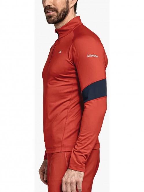 Schöffel Longsleeve Glatthorn M férfi polár pulóver piros színben 3