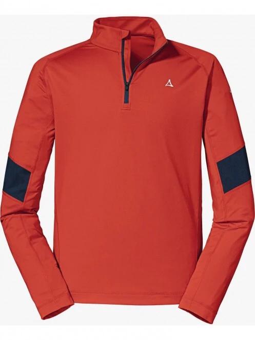 Schöffel Longsleeve Glatthorn M férfi polár pulóver piros színben 5