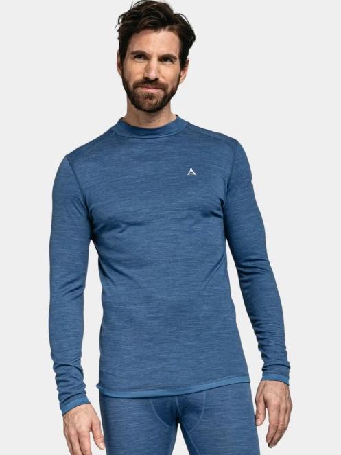 Schöffel Merino Turtle Neck M férfi aláöltöző felső kék színben 2