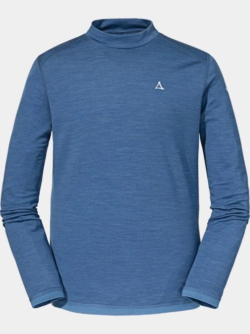 Schöffel Merino Turtle Neck M férfi aláöltöző felső kék színben 5
