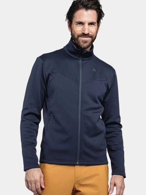 Schöffel Fleece Jk Style Pine MNS férfi polár pulóver sötétkék színben 2