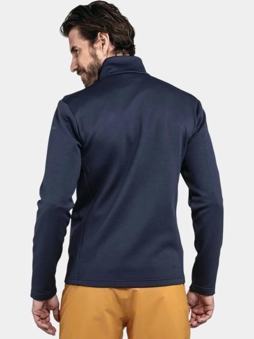 Schöffel Fleece Jk Style Pine MNS férfi polár pulóver sötétkék színben 4
