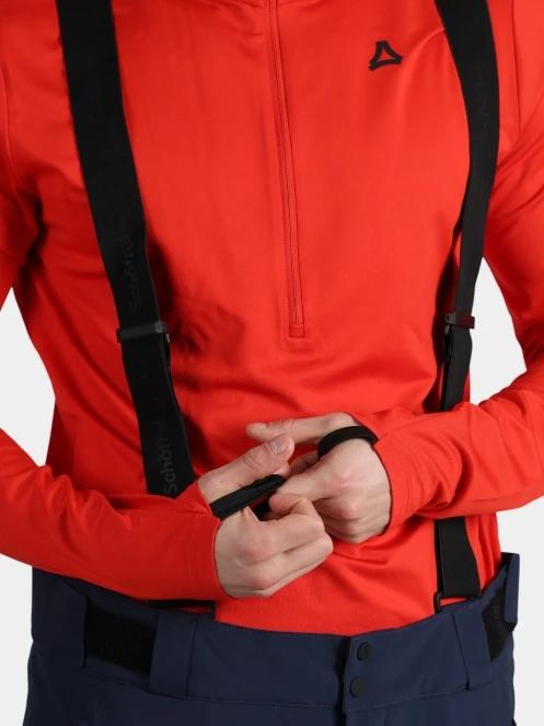 Schöffel Longsleeve Style Pine MNS férfi polár pulóver piros színben 6