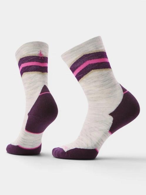 Smartwool Women's Run Targeted Cushion Mid Crew So Run női sportzokni homok színben 2