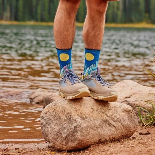Smartwool Hike Targeted Cushion Mountain Myth Prin túrazokni multikolor színben 3