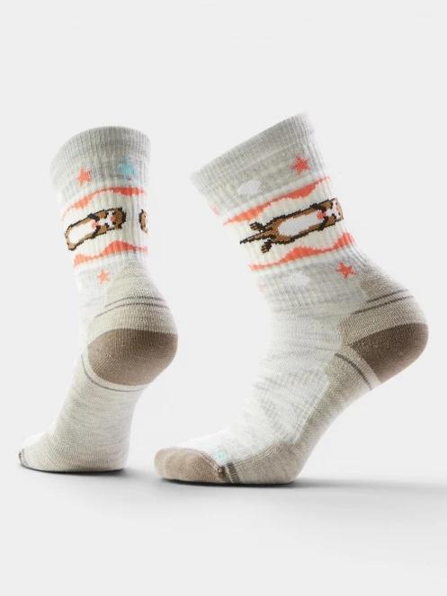 Smartwool Women's Hike Light Cushion Otter Float C női túrazokni homok színben 2
