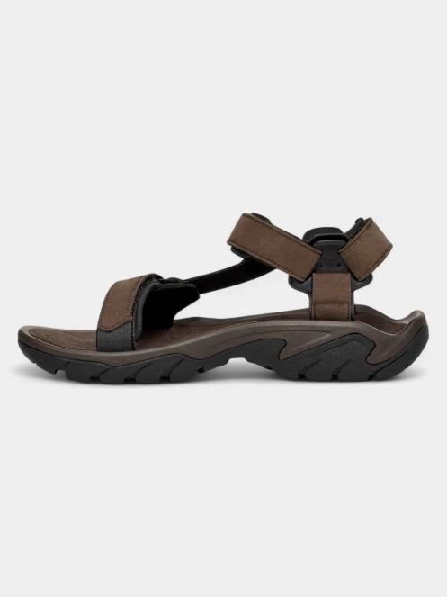 Teva Terra Fi 5 Universal Leather férfi túraszandál barna színben 4