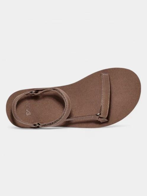Teva Original Universal Slim Lea női szandál barna színben 6