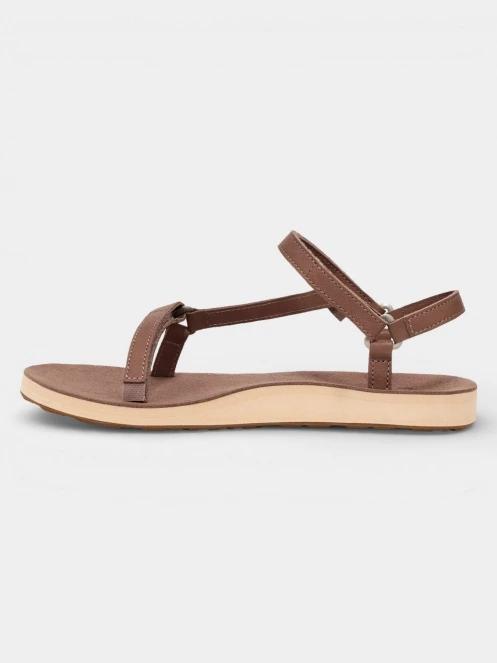 Teva Original Universal Slim Lea női szandál barna színben 4