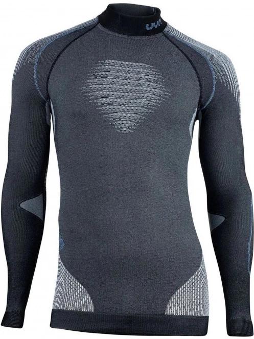 UYN UYN MAN EVOLUTYON UW SHIRT LG_SL.TURTLE NECK MELANGE férfi aláöltöző felső szürke színben 2