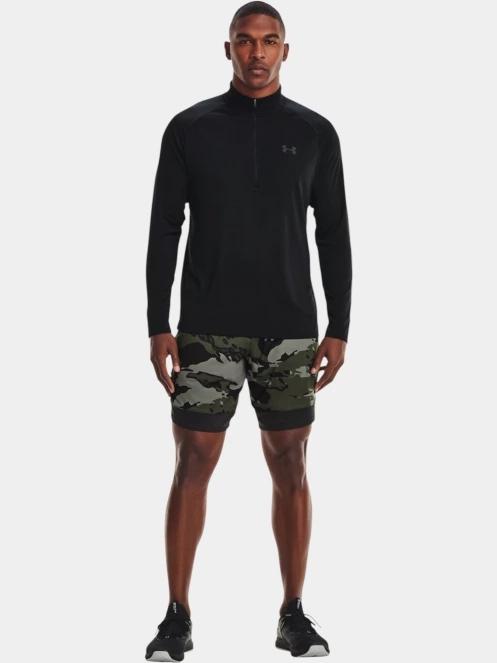 Under Armour UA Tech 2.0 1/2 Zip férfi hosszú ujjú sport póló fekete színben 4