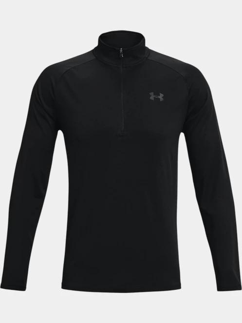 Under Armour UA Tech 2.0 1/2 Zip férfi hosszú ujjú sport póló fekete színben 6
