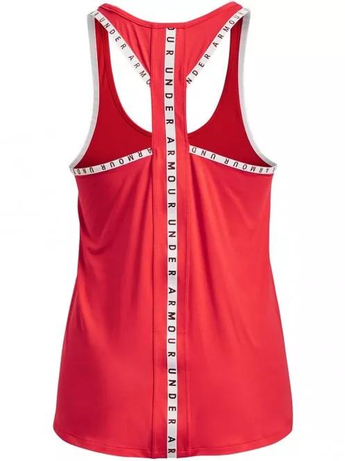 Under Armour Ua Knockout Tank női rövid ujjú sport póló piros színben 5