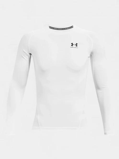 Under Armour UA HG Armour Comp LS férfi hosszú ujjú sport póló fehér színben 7