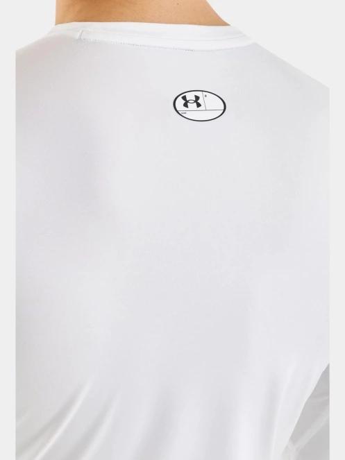 Under Armour UA HG Armour Comp LS férfi hosszú ujjú sport póló fehér színben 5