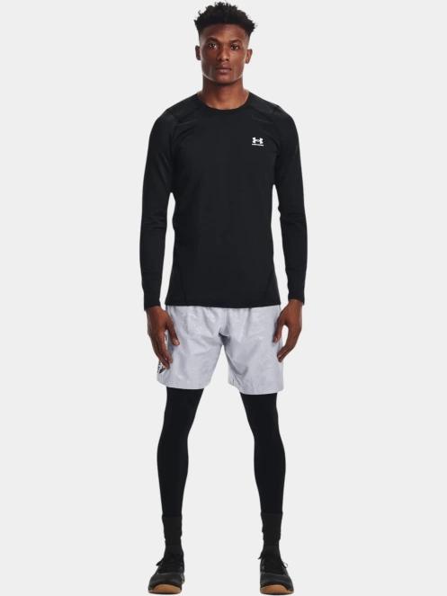 Under Armour UA CG Armour Fitted Crew férfi hosszú ujjú sport póló fekete színben 4