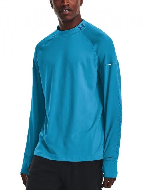 Under Armour Ua Outrun The Cold Ls férfi hosszú ujjú sport póló kék színben 2