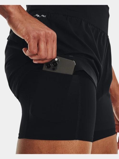 Under Armour Ua Launch Pro 2in1 Shorts női sport rövidnadrág fekete színben 5
