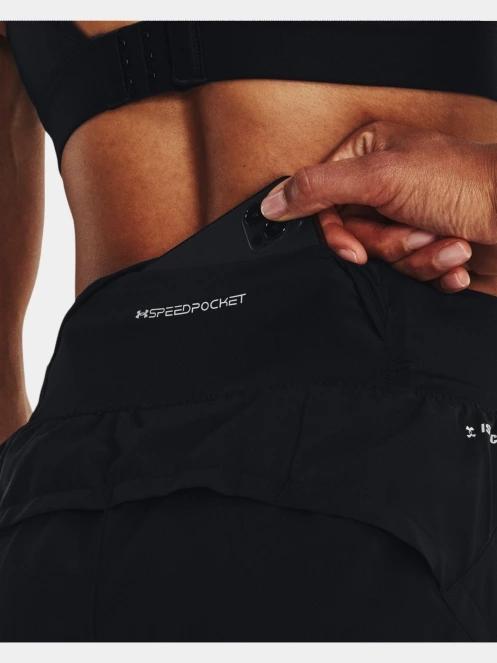 Under Armour Ua Launch Pro 2in1 Shorts női sport rövidnadrág fekete színben 6