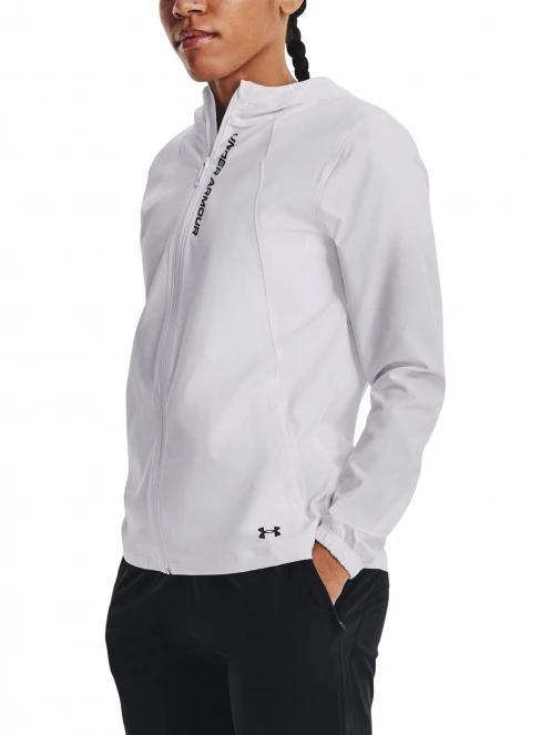 Under Armour Ua Outrun The Storm Jkt női futódzseki fehér színben 2