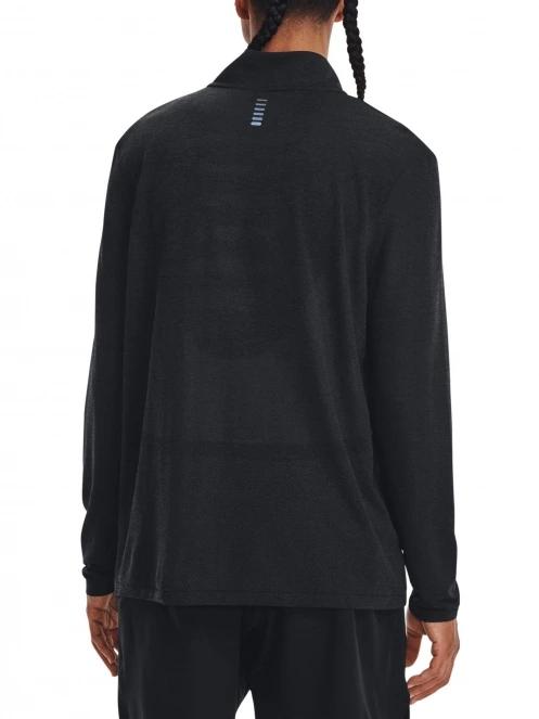Under Armour UA Seamless Stride 1/4 Zip férfi pulóver fekete színben 3