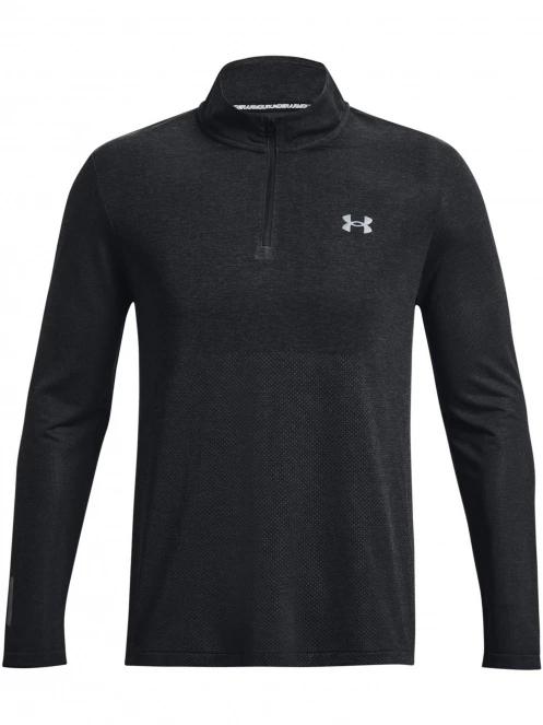 Under Armour UA Seamless Stride 1/4 Zip férfi pulóver fekete színben 5
