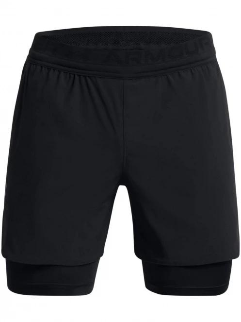 Under Armour UA Peak Woven 2in1 Sts férfi sport rövidnadrág fekete színben 7