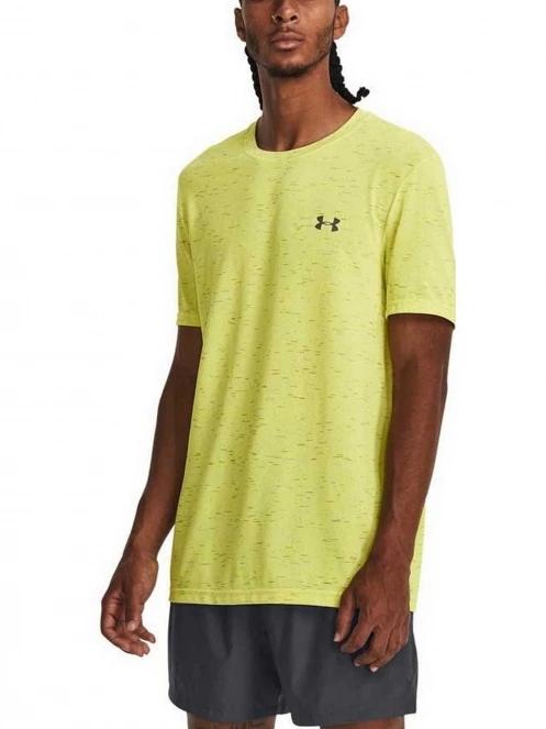 Under Armour Ua Seamless Novelty Ss férfi rövid ujjú sport póló sárga színben 2
