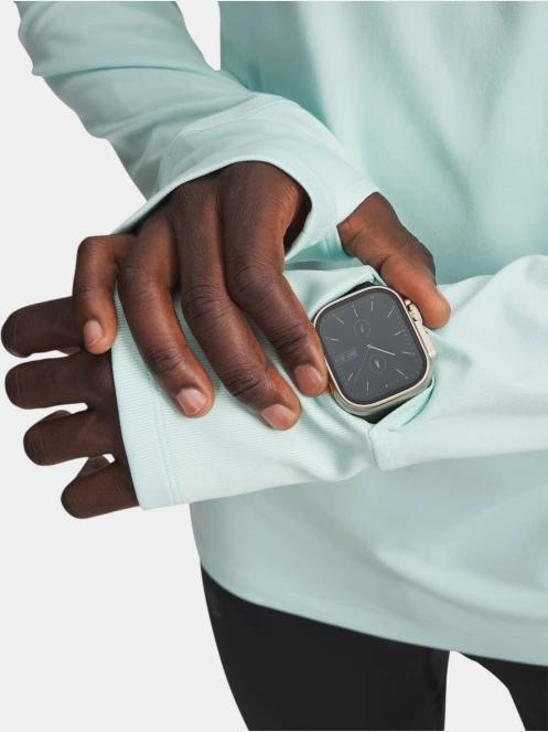 Under Armour UA Launch Pro 1/4 ZIP férfi hosszú ujjú sport póló világoskék színben 4