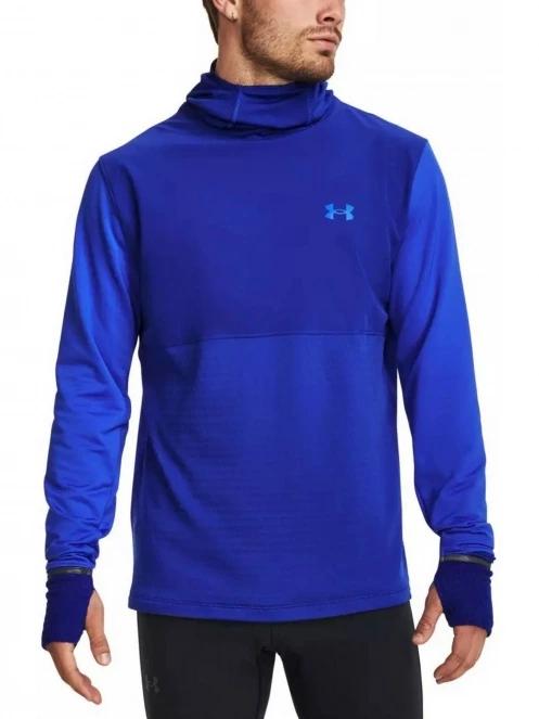 Under Armour Qualifier Cold Hoody férfi kapucnis pulóver kék színben 2