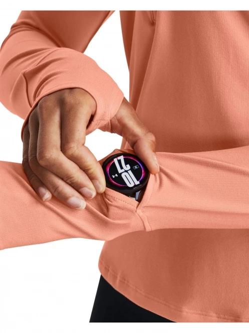 Under Armour Ua Qualifier Run 1/2 Zip női hosszú ujjú póló narancssárga színben 5
