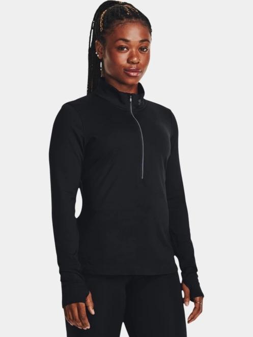 Under Armour UA Launch Pro Half Zip női hosszú ujjú sport póló fekete színben 2