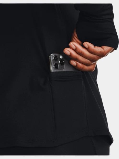 Under Armour UA Launch Pro Half Zip női hosszú ujjú sport póló fekete színben 5