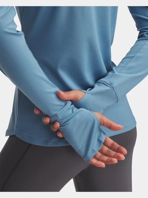 Under Armour UA Launch Pro Half Zip női hosszú ujjú sport póló kék színben 4