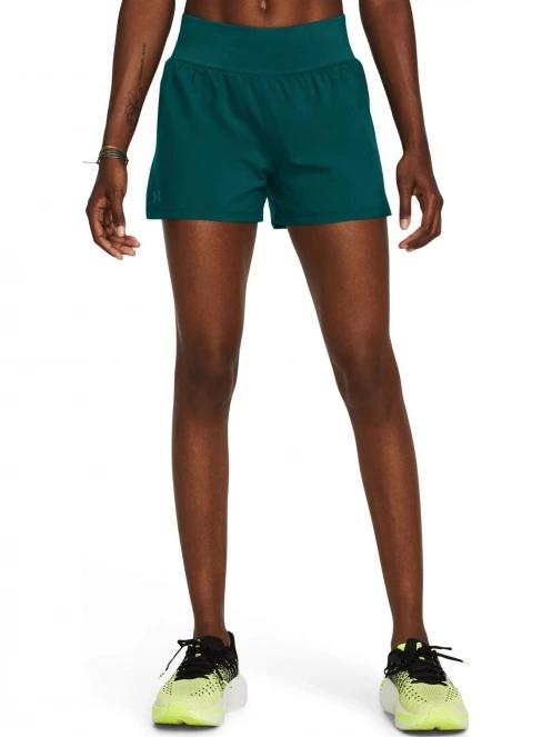 Under Armour UA Run Stamina 3'' Short női sport rövidnadrág zöld színben 2