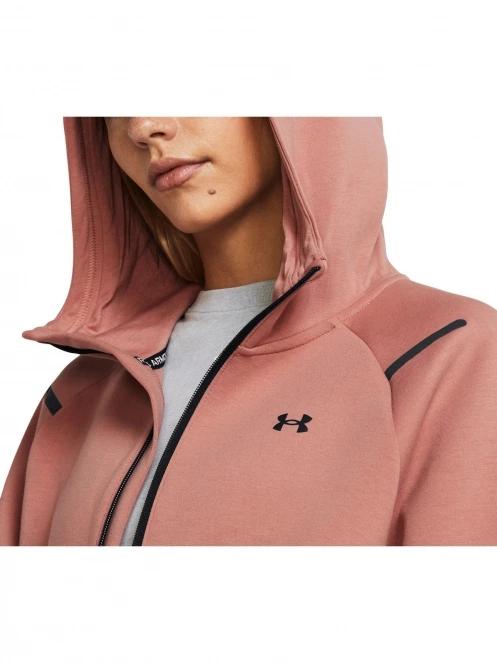 Under Armour Unstoppable Flc Fz női kapucnis pulóver rózsaszín színben 5