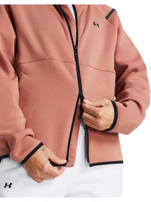 Under Armour Unstoppable Flc Fz női kapucnis pulóver rózsaszín színben 6