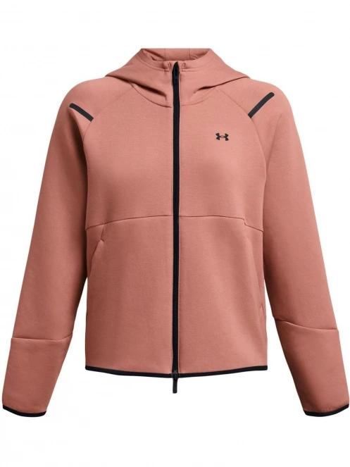 Under Armour Unstoppable Flc Fz női kapucnis pulóver rózsaszín színben 7