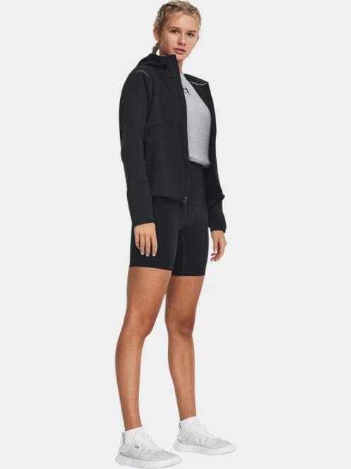 Under Armour Unstoppable Fleece FZ női kapucnis pulóver fekete színben 4