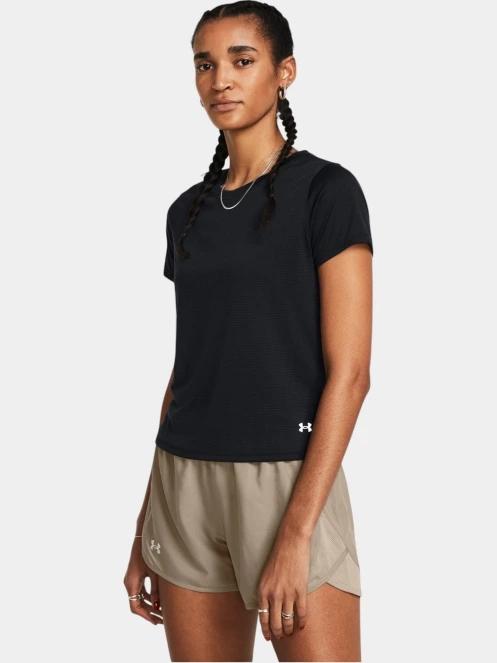 Under Armour UA Launch Shortsleeve női rövid ujjú sport póló fekete színben 2